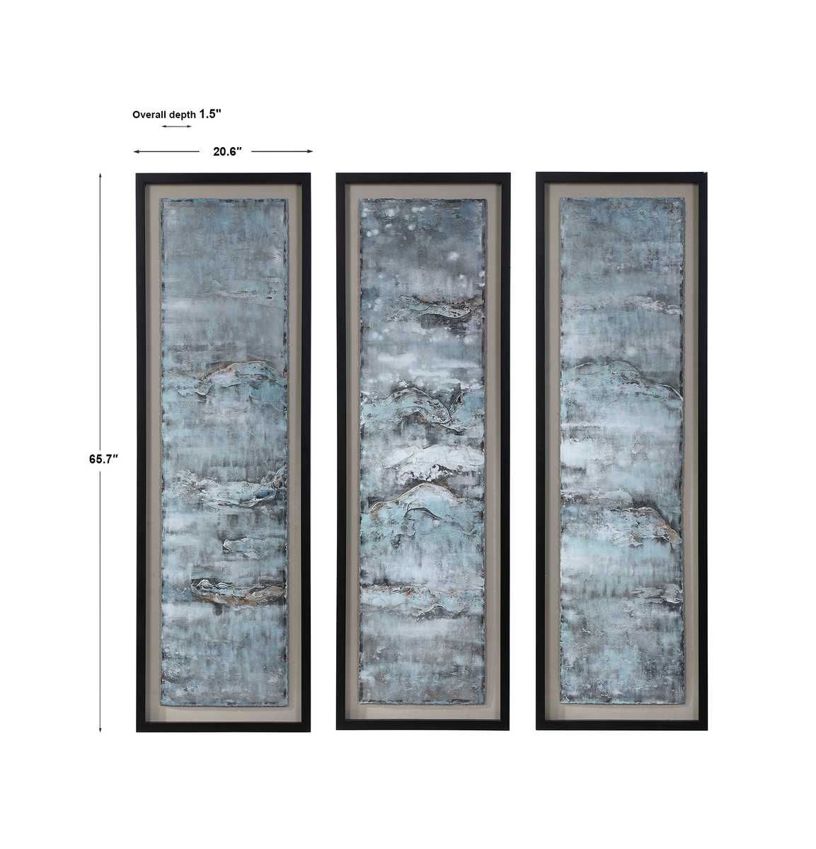 Ocean Swell Framed Prints, S/3, 3 Cartons – Art by Uttermost | Sutter & Vale