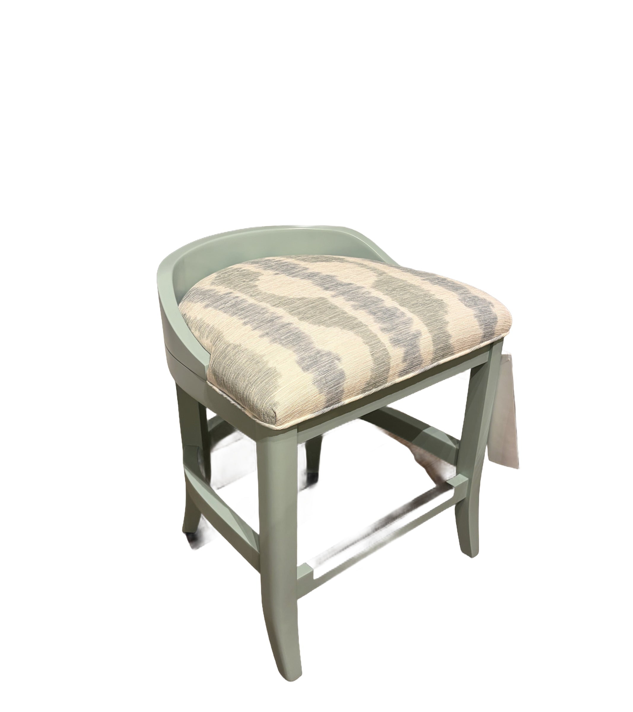 Ethan Vanity Stool in Aurelia Celadon