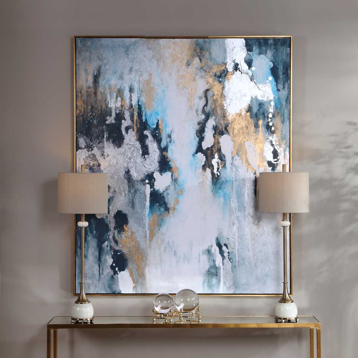 Stormy Seas Hand Painted Canvas – Art by Uttermost | Sutter & Vale