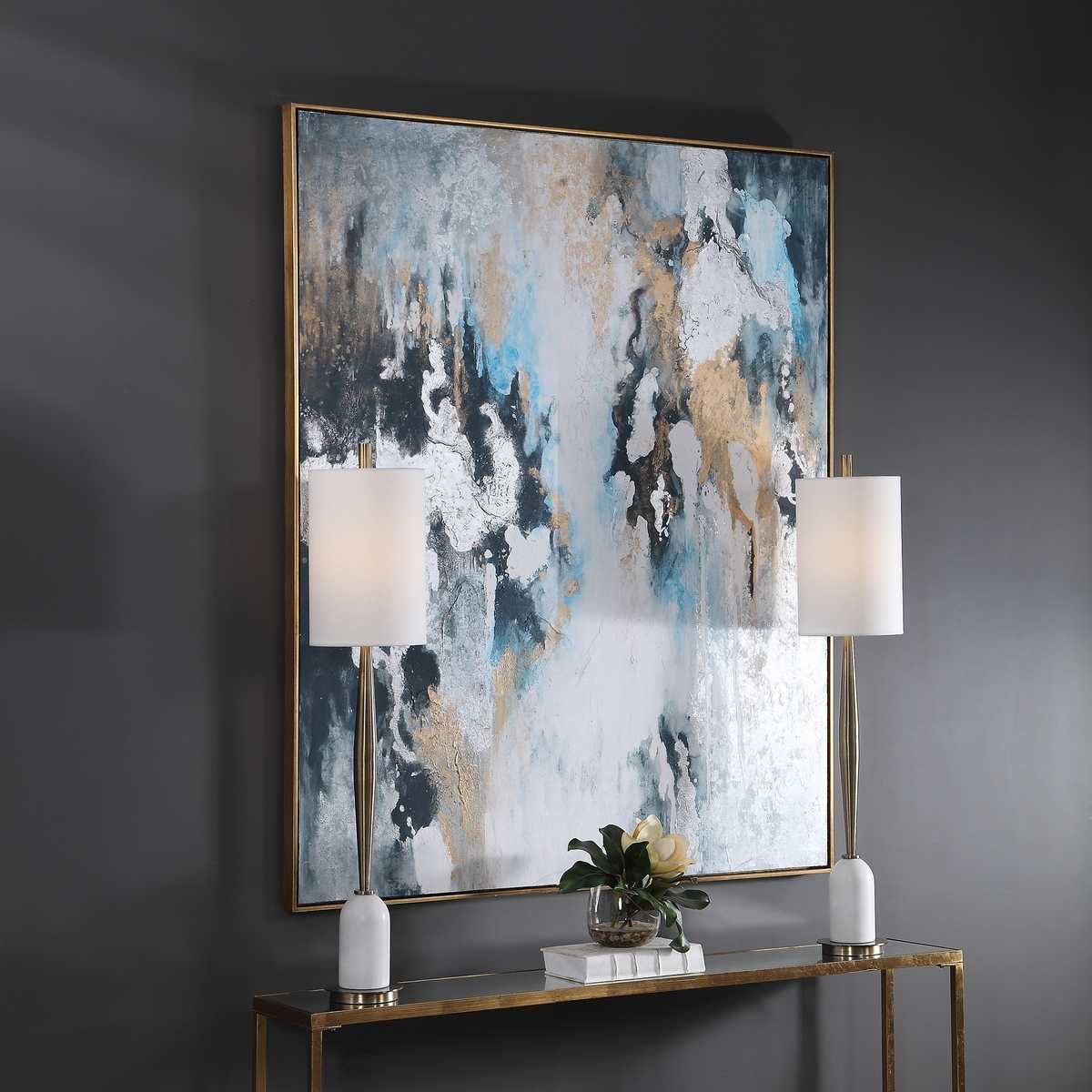 Stormy Seas Hand Painted Canvas – Art by Uttermost | Sutter & Vale