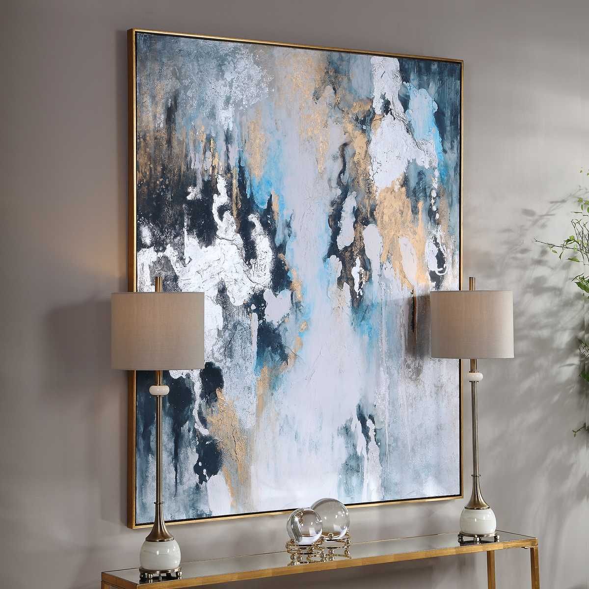 Stormy Seas Hand Painted Canvas – Art by Uttermost | Sutter & Vale
