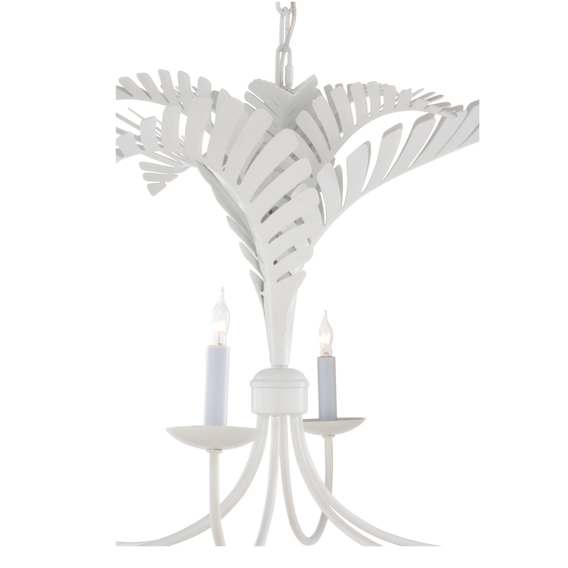 Royal Palm Chandelier - White