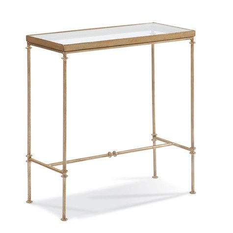 Glass Top Side Table