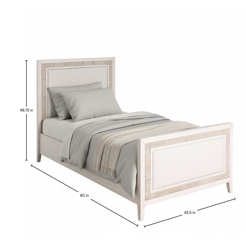 Grand Bermuda Twin Bed - Whitewash