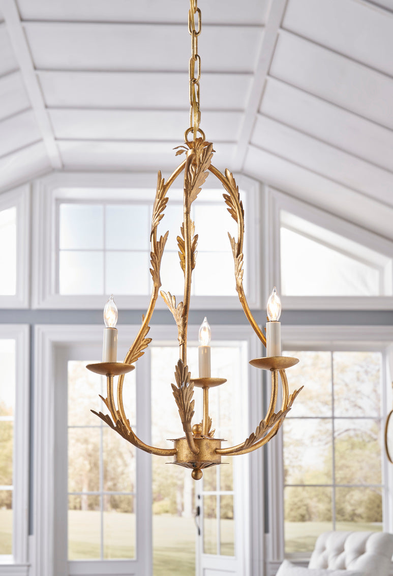 Petite Chandelier - Gold in 23 / Iron - Chelsea House