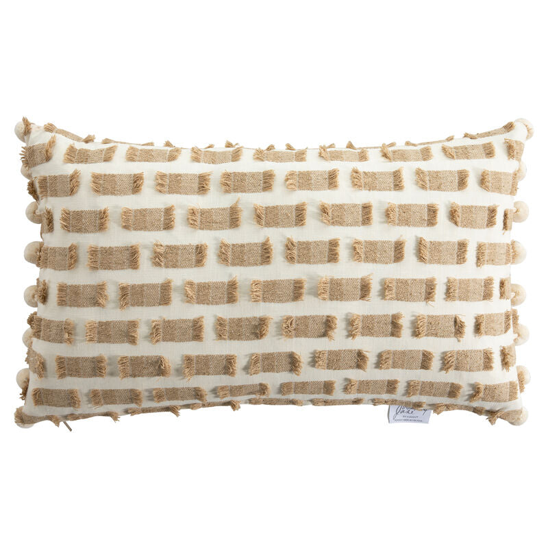 All Fringed Up Wheat Poly 14x24