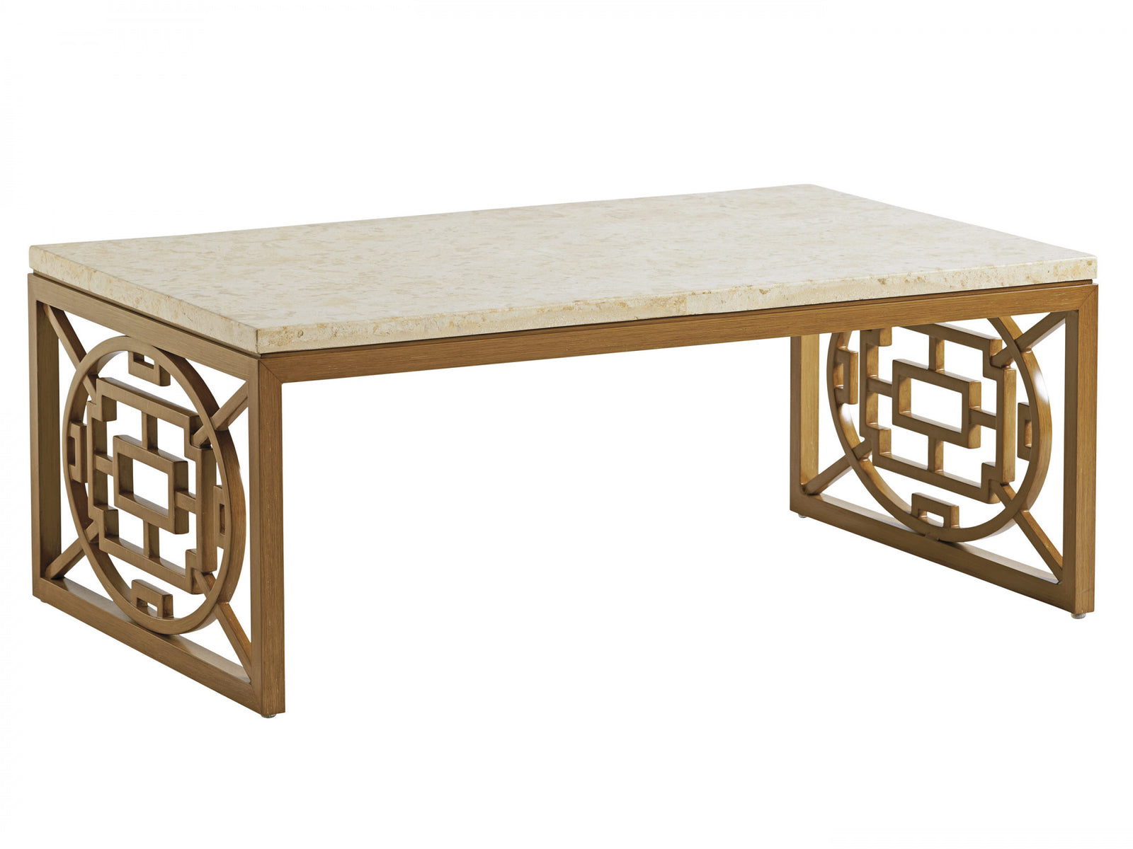 Rectangular Cocktail Table Stone Top