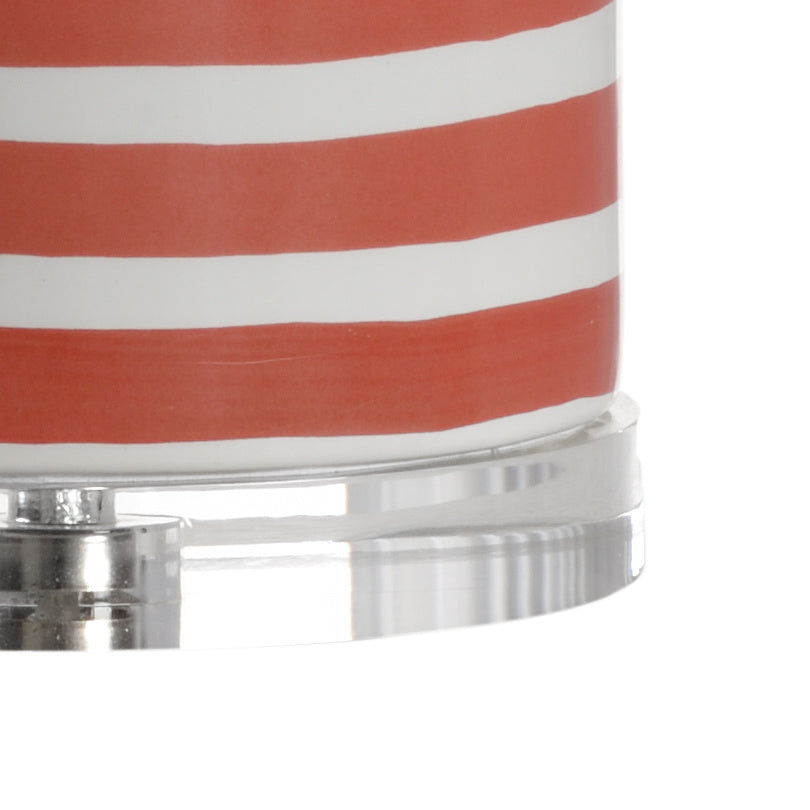 Orange Banded Lamp in 31.5 / Ceramic/Porcelain - Chelsea House