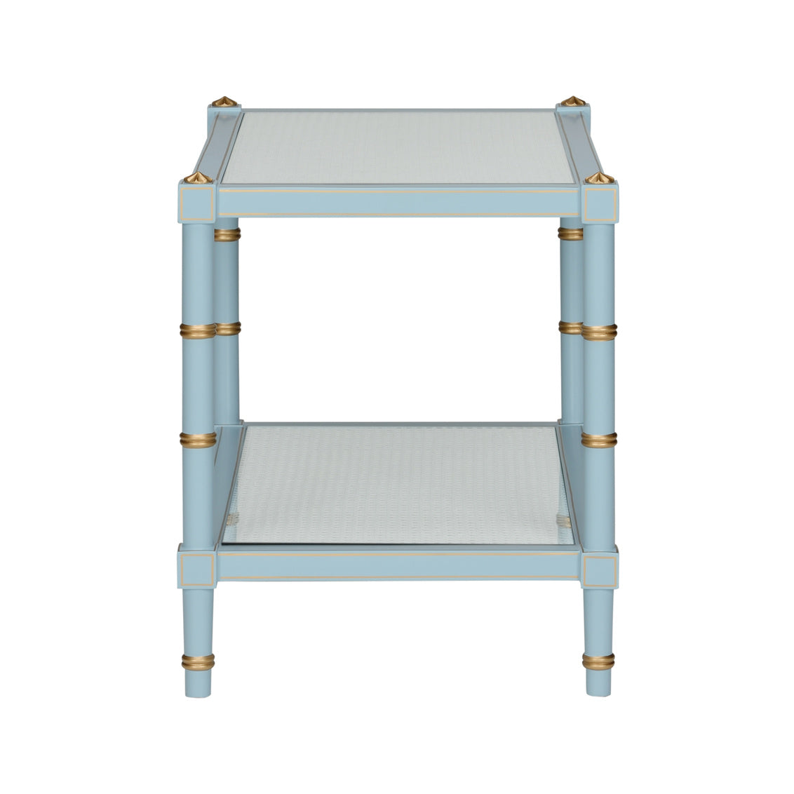 Conner Cane Cocktail Table - Blue