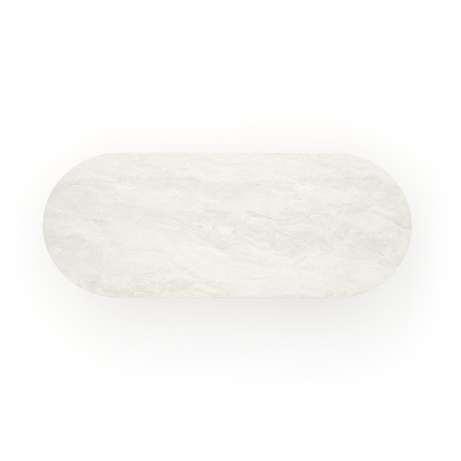 Rhythm  Oval Stone Top Dining Tbl