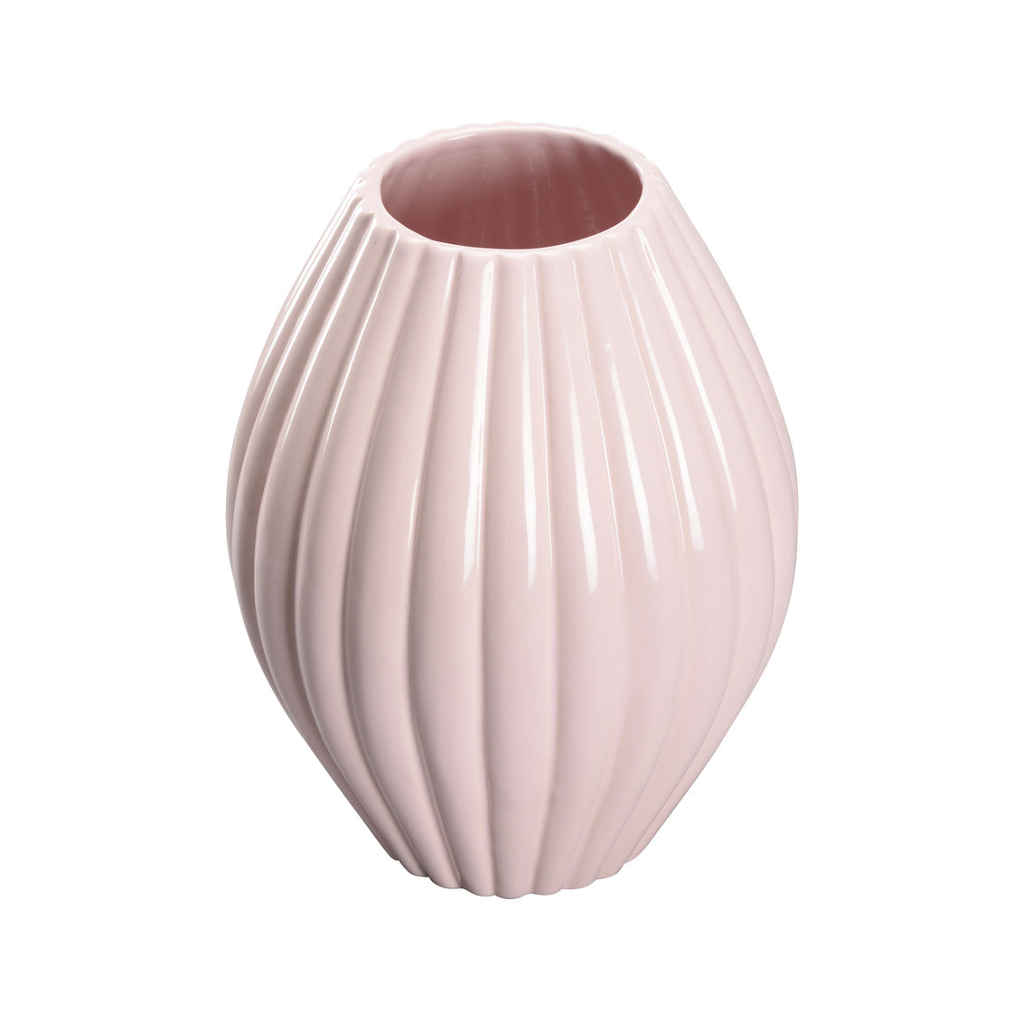 Aubrey Vase - Pink (Short) in 10 / Ceramic/Porcelain - Chelsea House