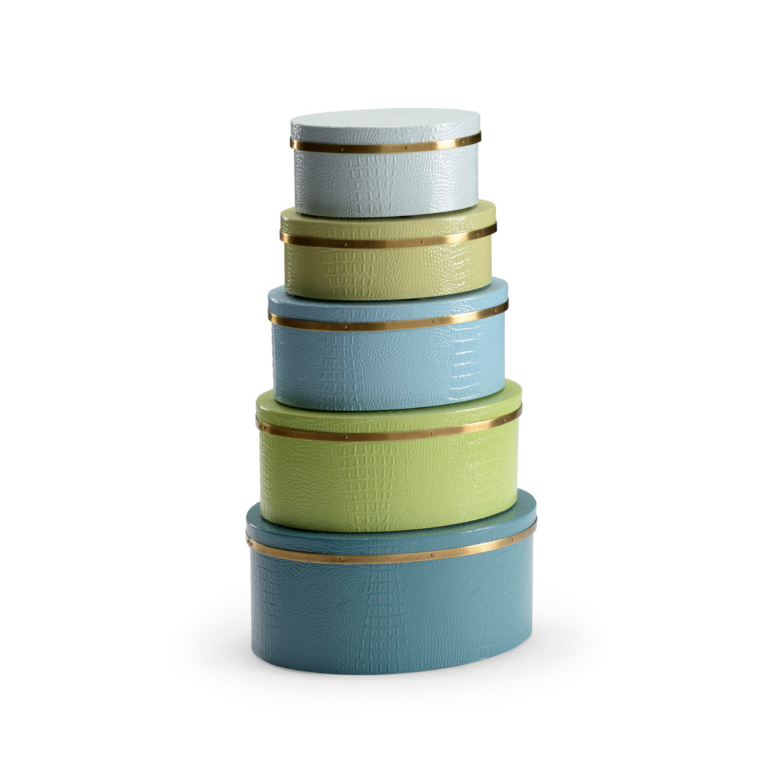 Oval Boxes - Blue/Green (S5)