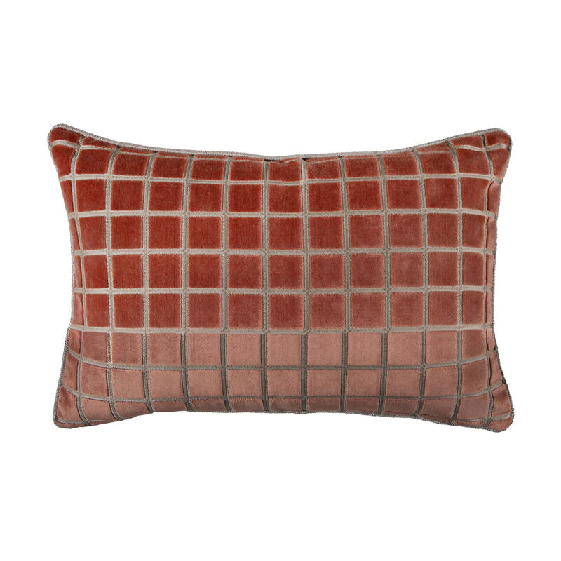 Checkered Terracotta Feather 14x24