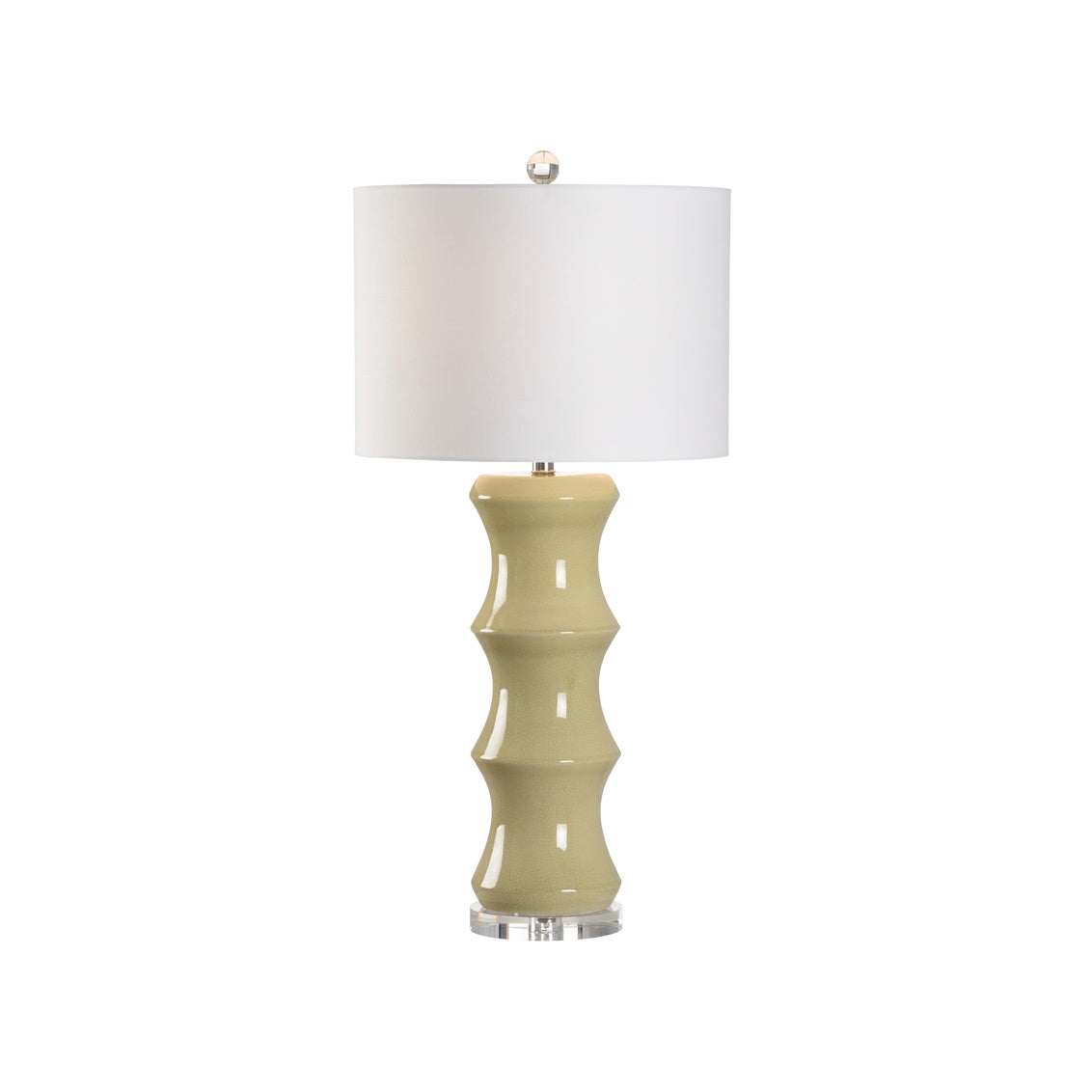 Shelbourne Lamp - Green in 35.5 / Ceramic/Porcelain - Chelsea House