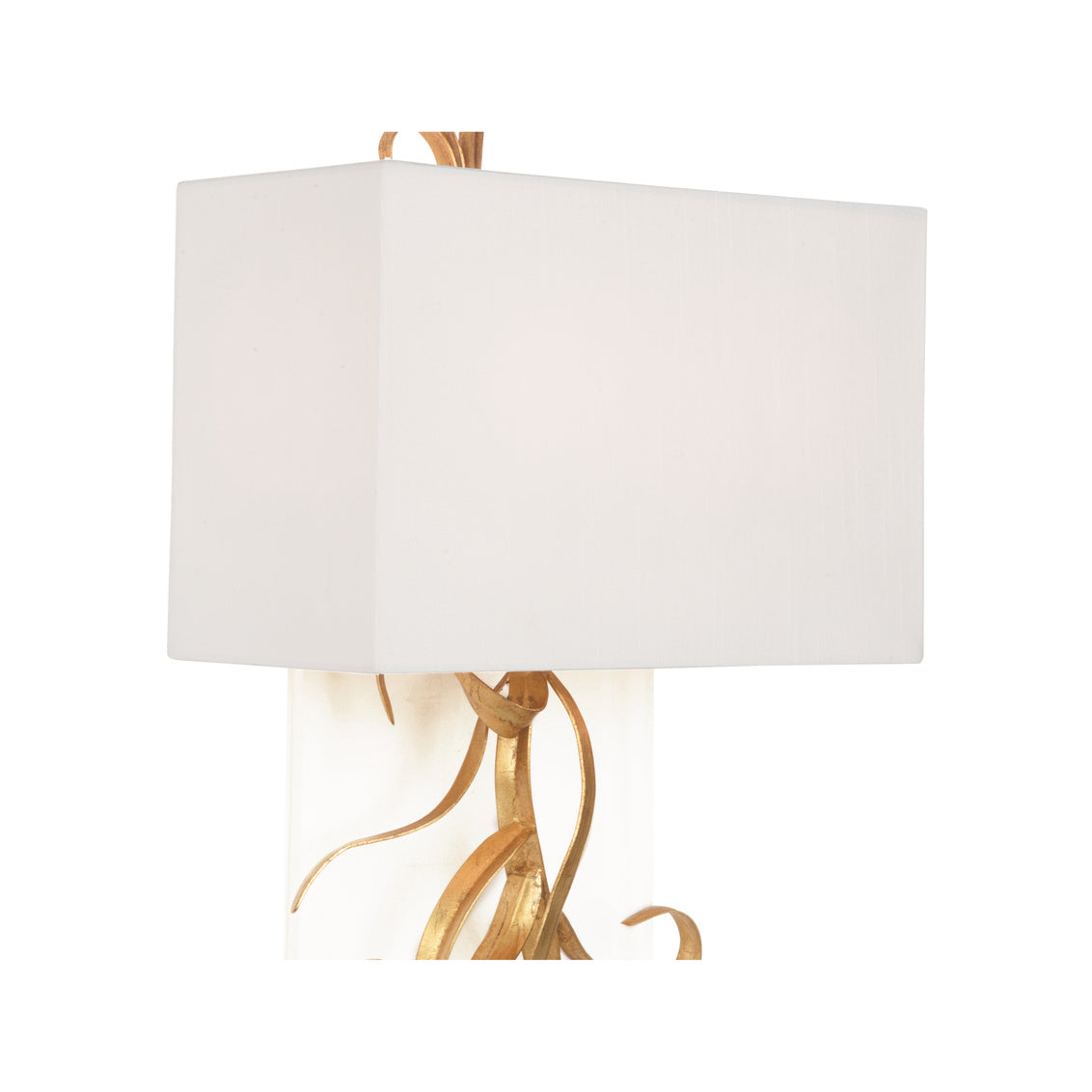 Curling Leaves Sconce w/ Acrylic
