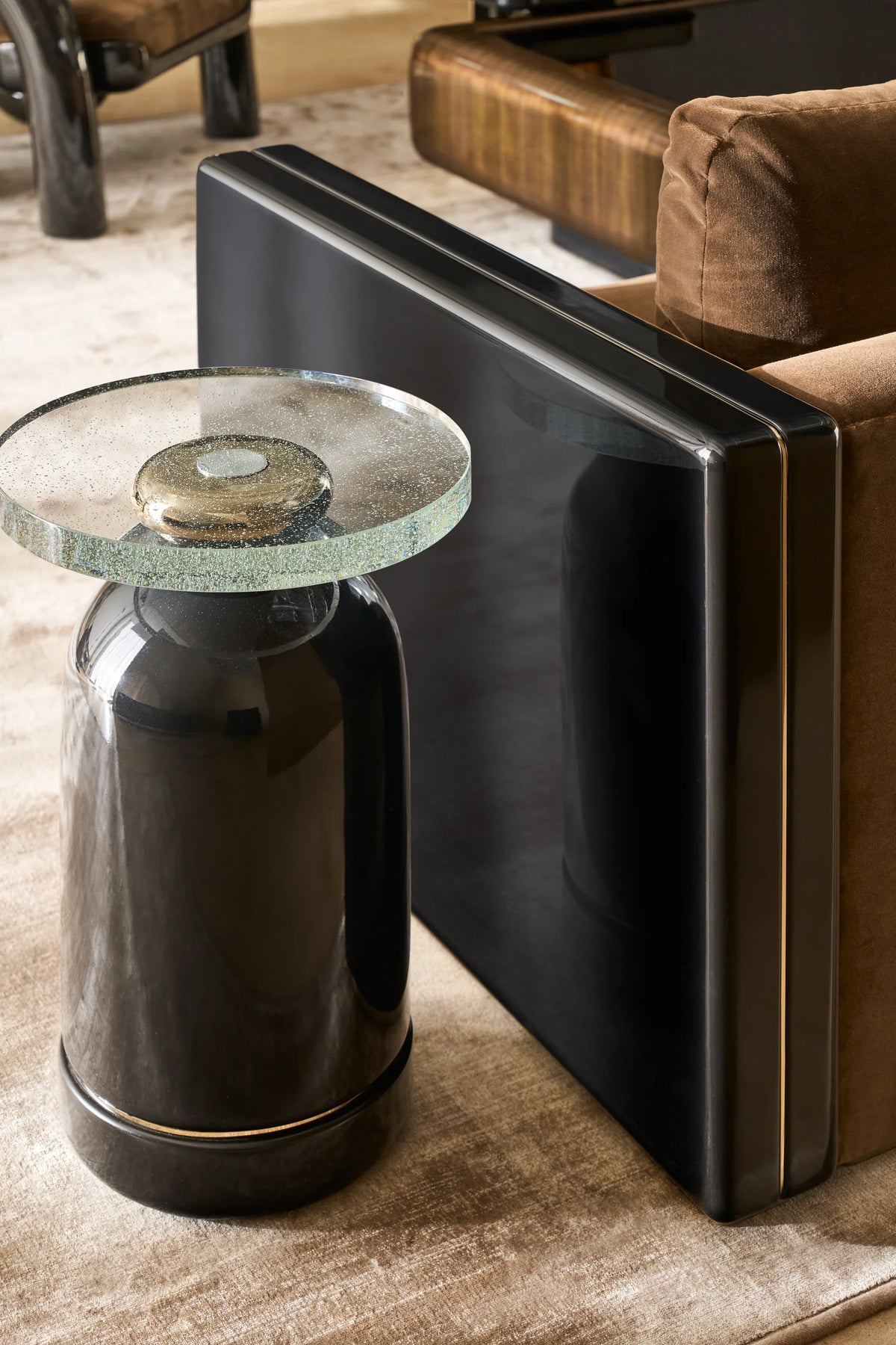 Gelee Accent Table - Chocolate