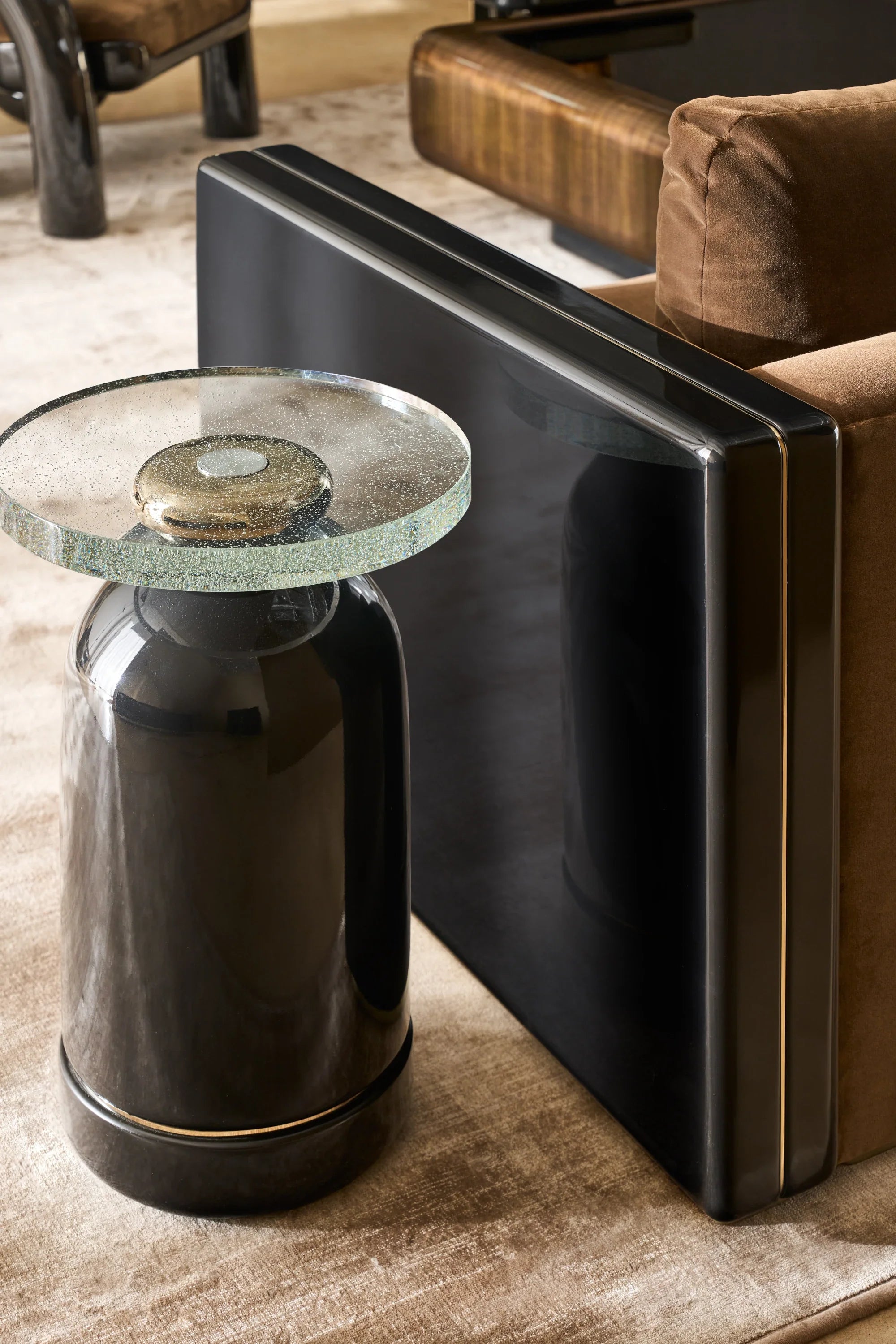 Gelee Accent Table - Chocolate – Side & End Tables by Caracole | Sutter & Vale