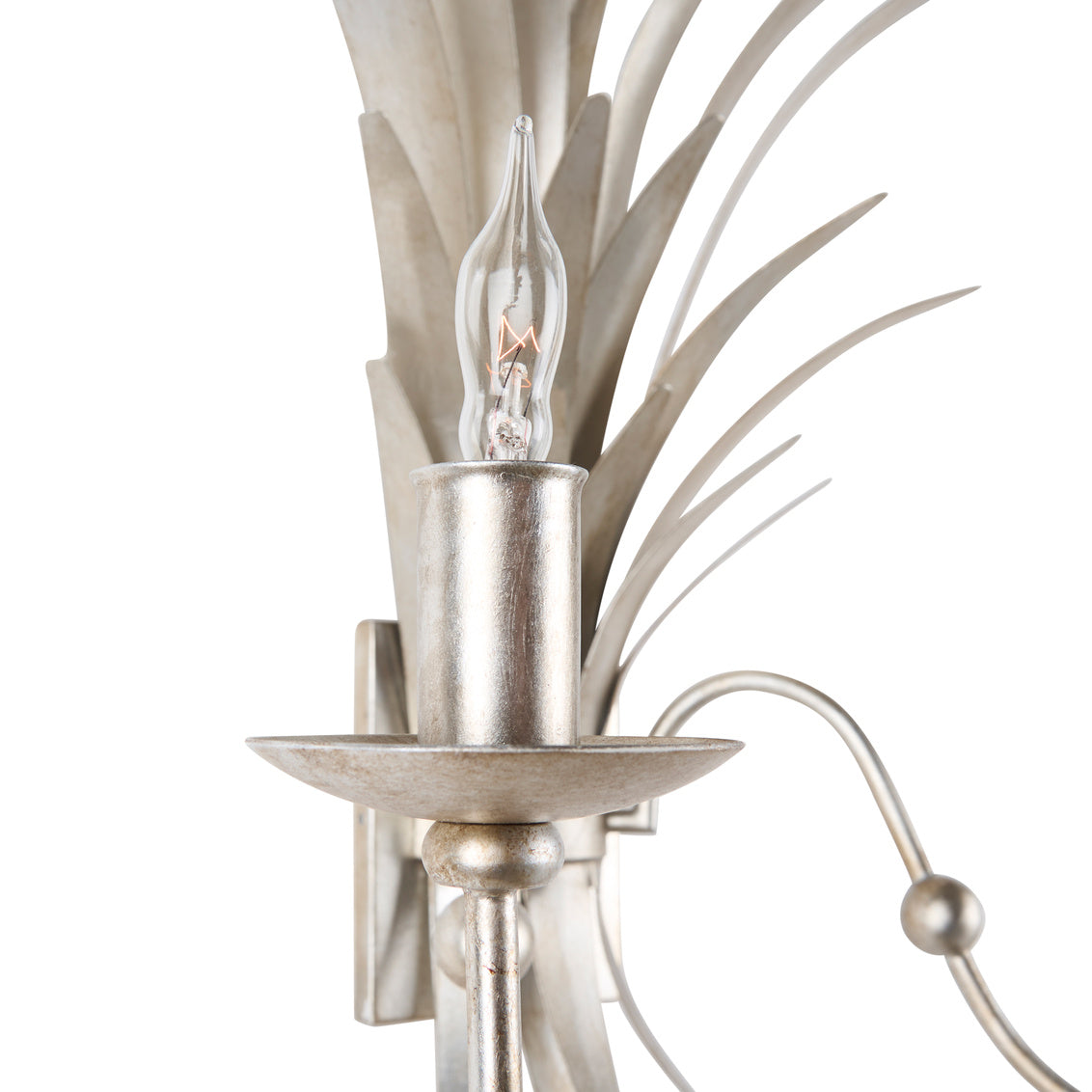 Wheat Sconce - Silver Electrified in Antique Silver Leaf / Metal - Chelsea House