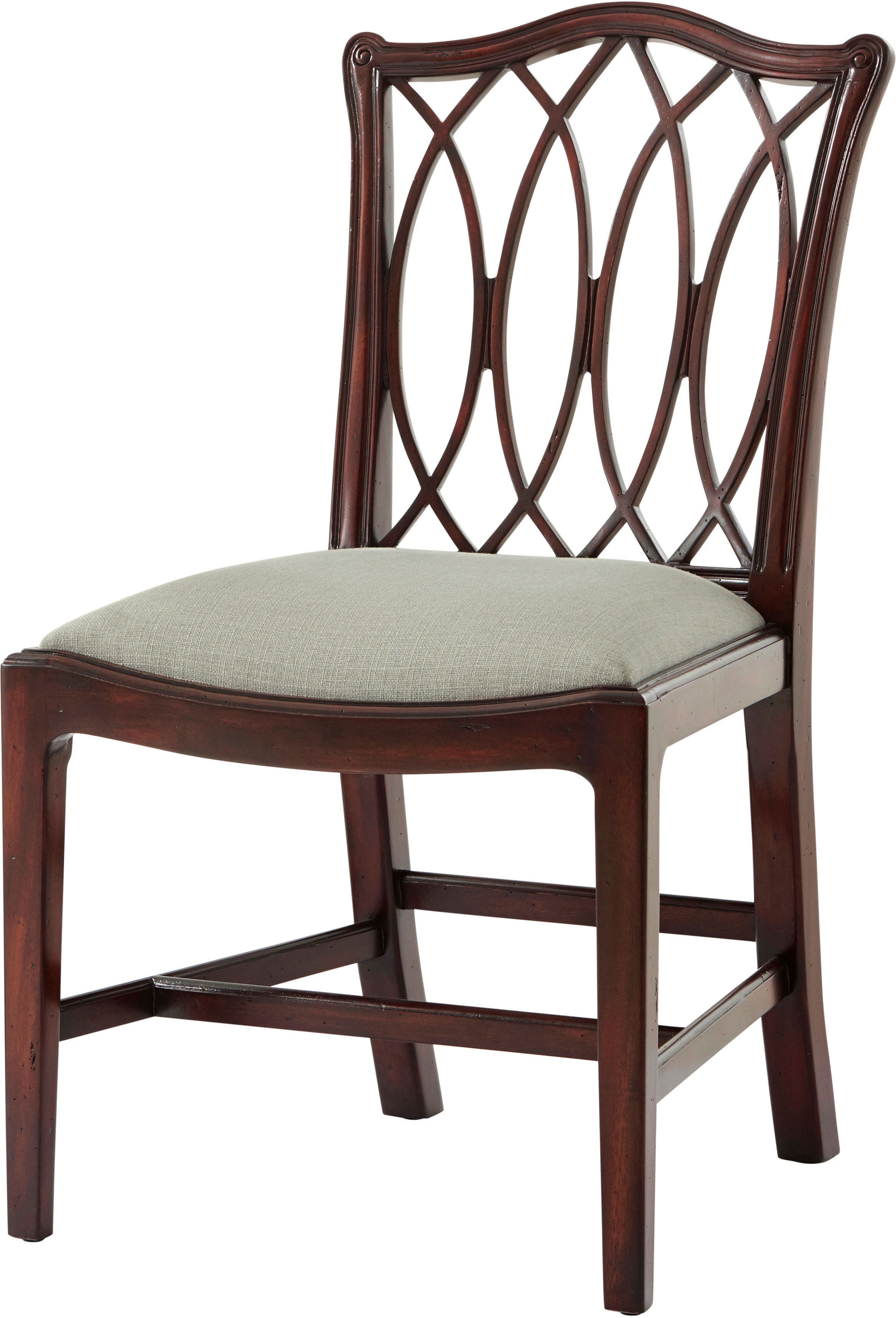The Trellis Dining Chair in Mahogany - Theodore Alexander