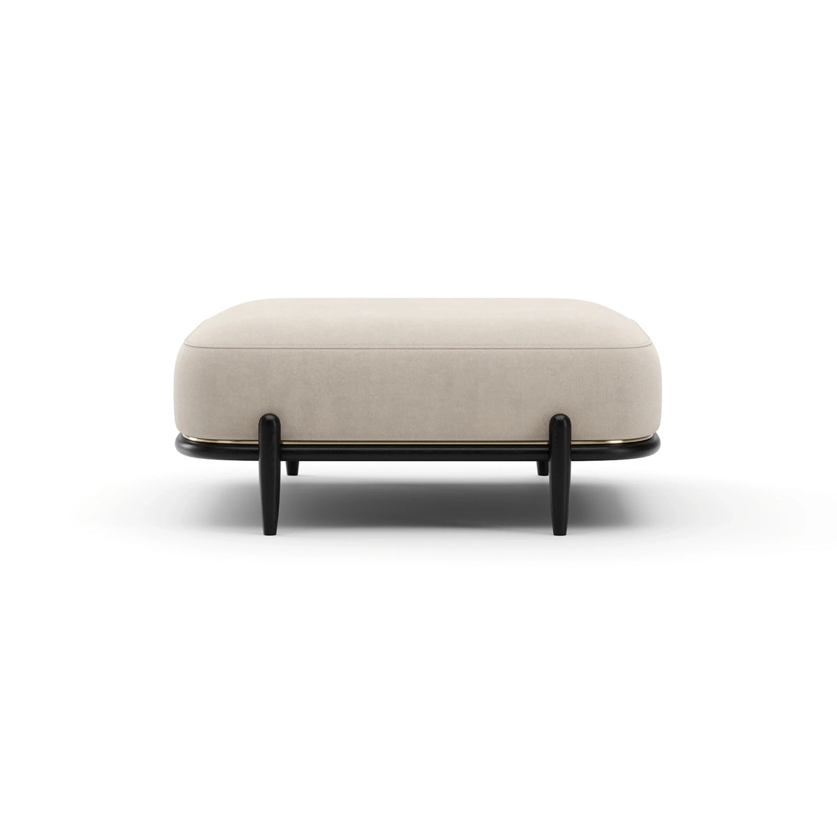 Madera Ottoman - Oatmeal