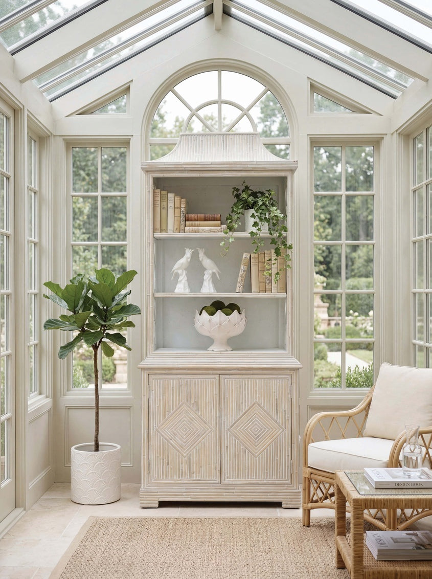 White Leaf Vase