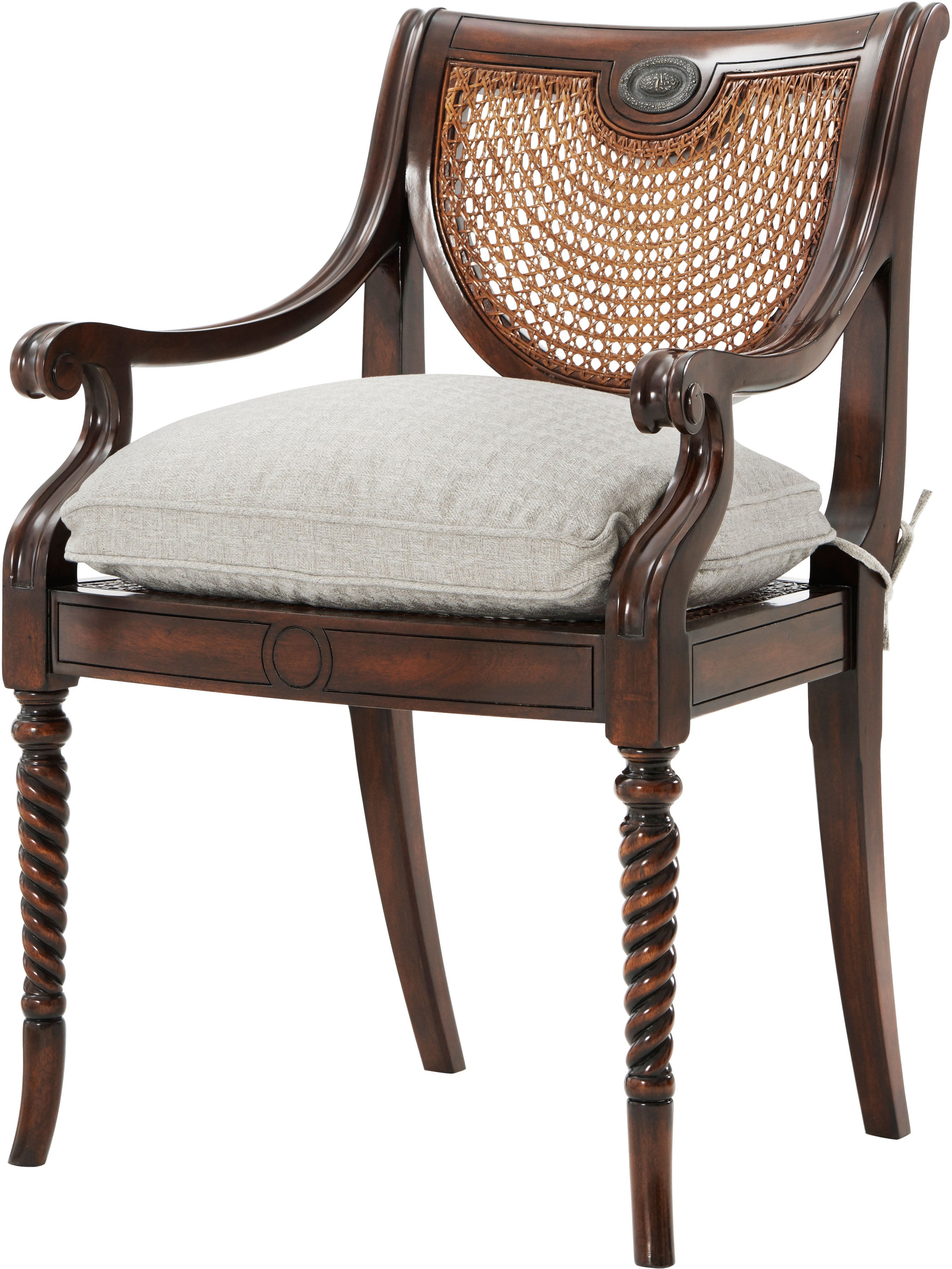 Lady Emily's Favourite Armchair in Acacia, Cane - Theodore Alexander