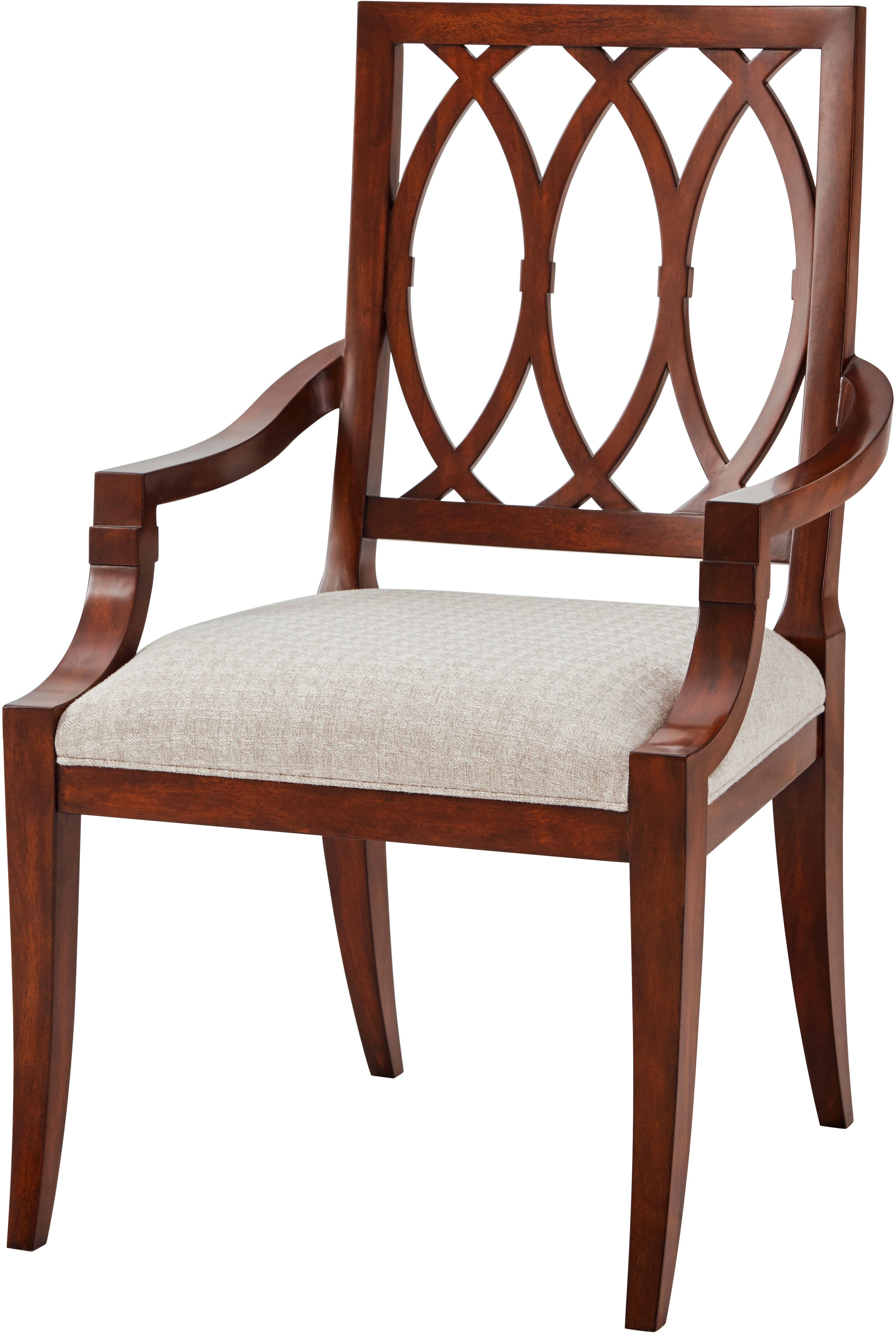 Lady Emily's Invitation Armchair in Mahogany - Theodore Alexander