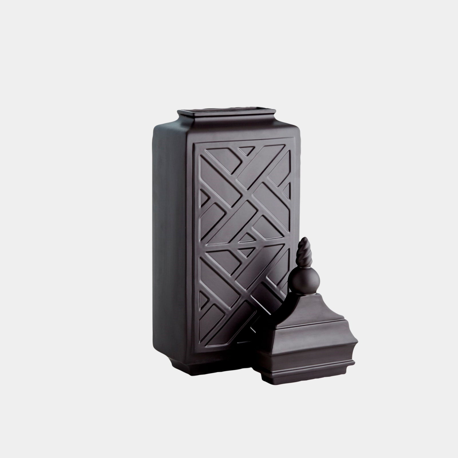 Jian Jar-Matte Black-Lg