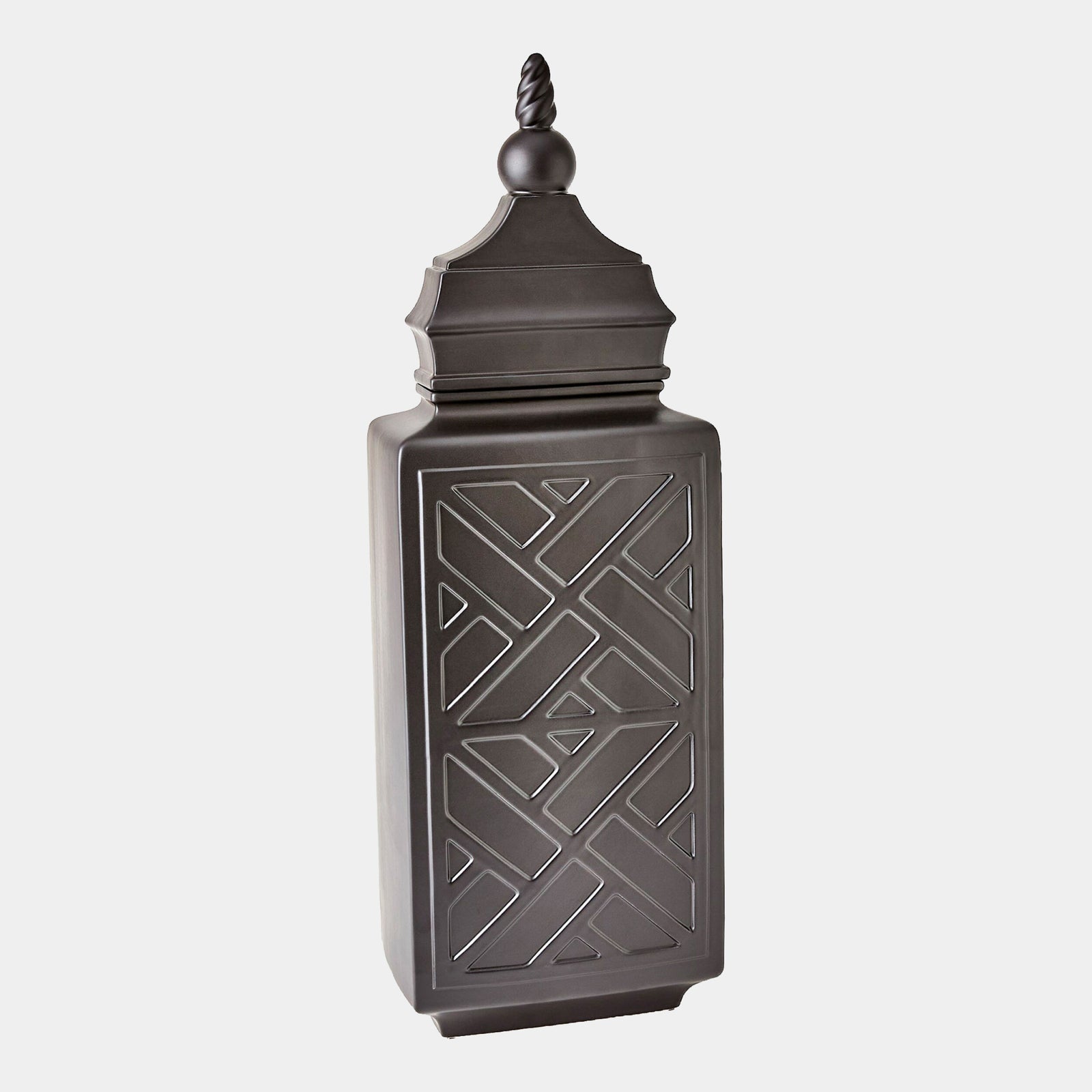 Jian Jar-Matte Black-Lg