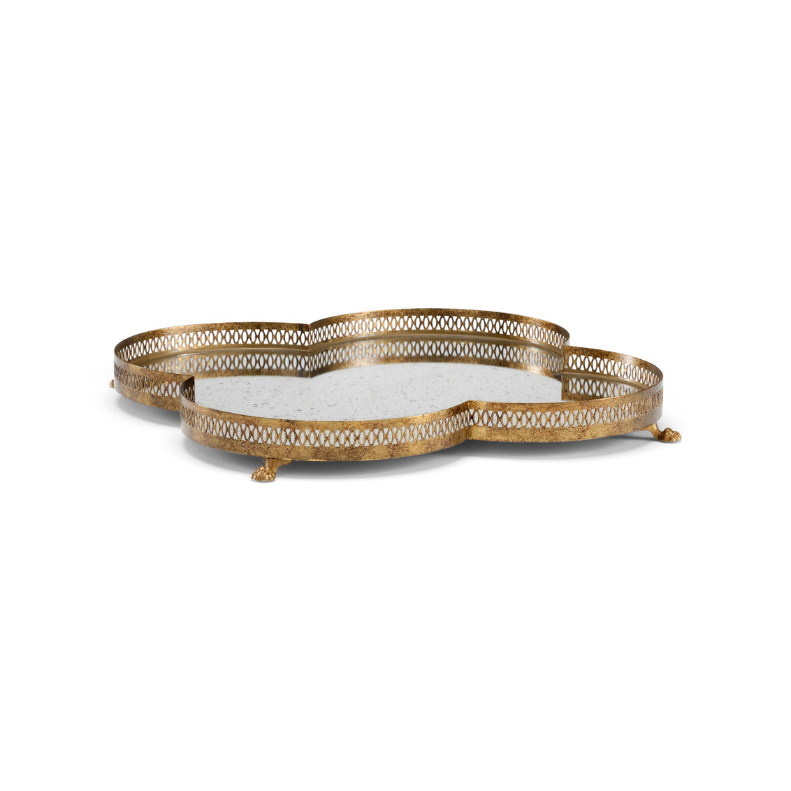 Tracery Mirrored Tray in 2.5 / Tole - Chelsea House