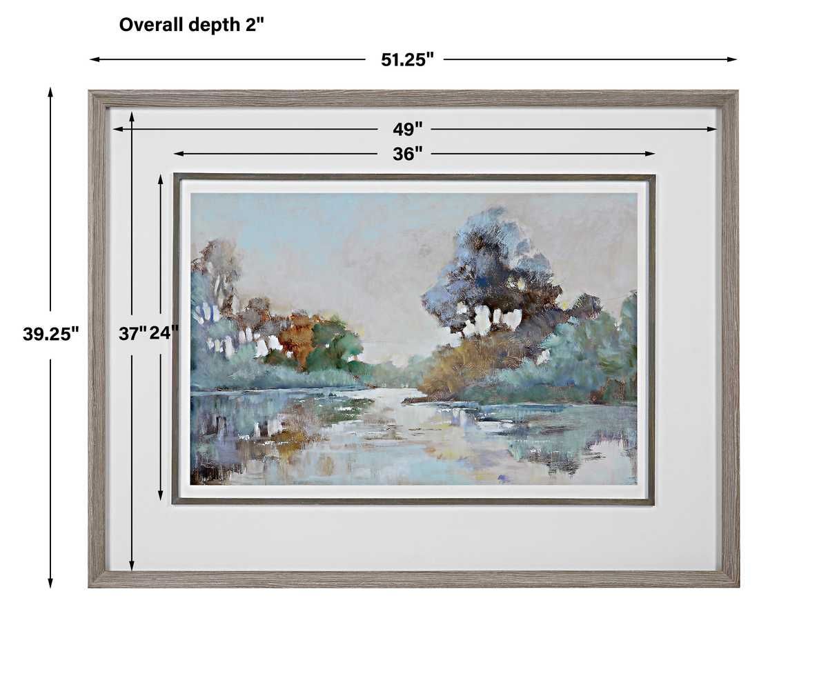 Morning Lake Framed Print – Art by Uttermost | Sutter & Vale