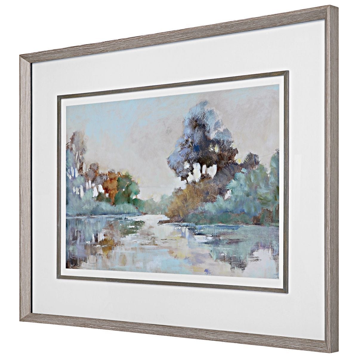 Morning Lake Framed Print – Art by Uttermost | Sutter & Vale