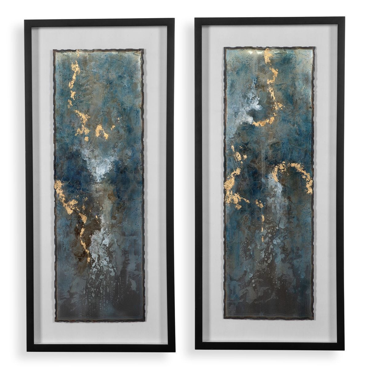 Glimmering Agate Framed Prints, S/2 – Art by Uttermost | Sutter & Vale