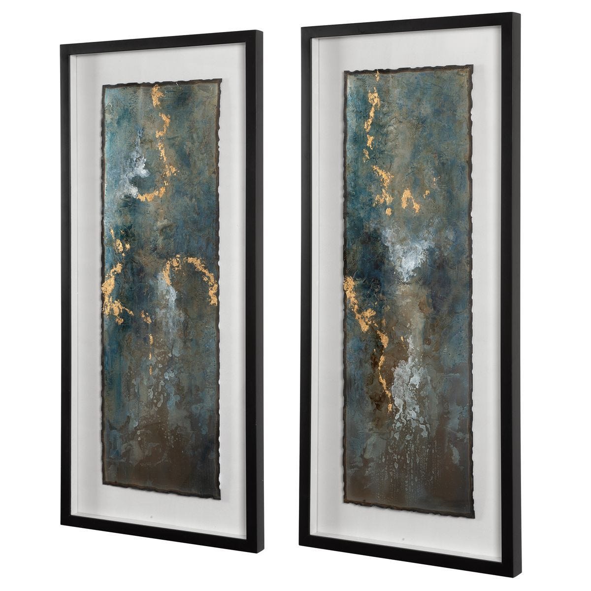 Glimmering Agate Framed Prints, S/2 – Art by Uttermost | Sutter & Vale