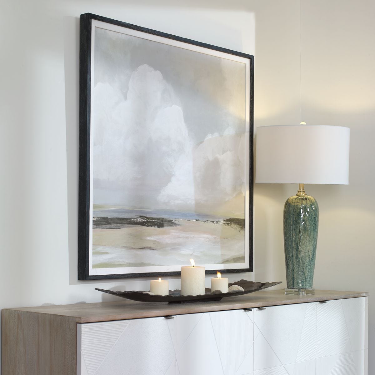 Soft Clouds Framed Print – Art by Uttermost | Sutter & Vale