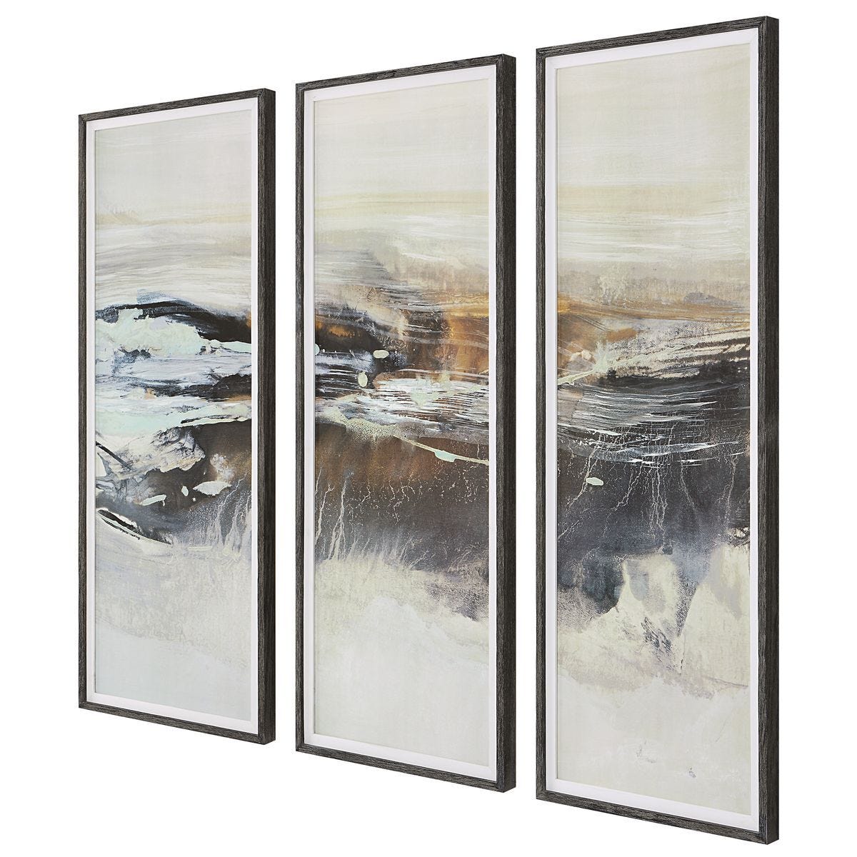 Graphite Horizon Framed Prints, S/3 – Art by Uttermost | Sutter & Vale