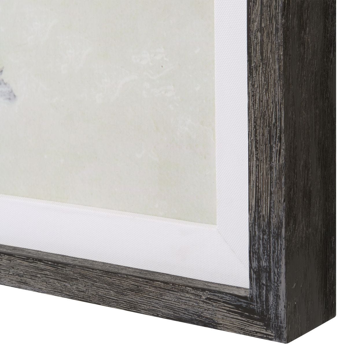 Graphite Horizon Framed Prints, S/3