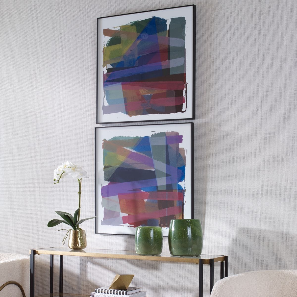 Vivacious Framed Prints, S/2 – Art by Uttermost | Sutter & Vale