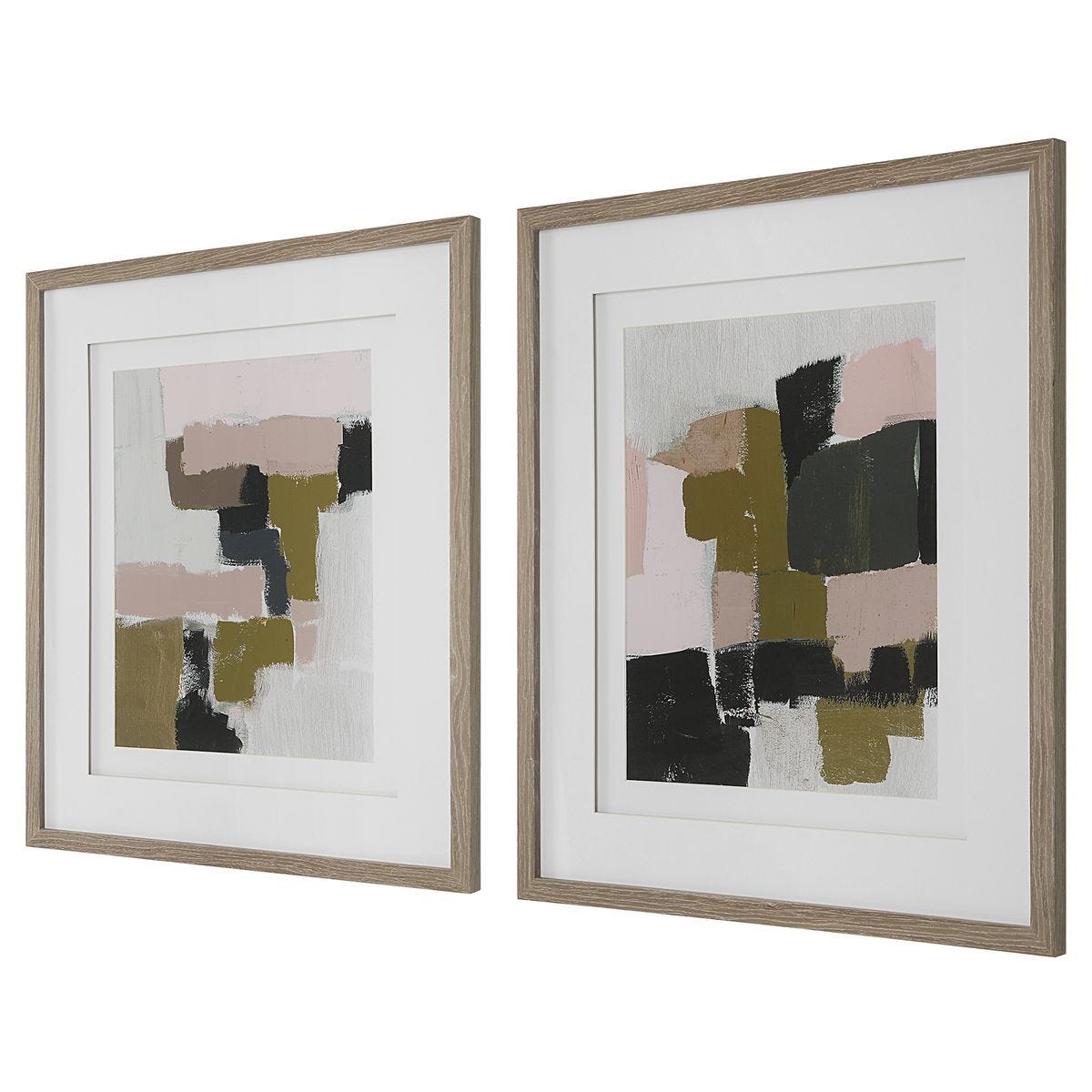 Color Block Framed Prints, S/2 – Art by Uttermost | Sutter & Vale