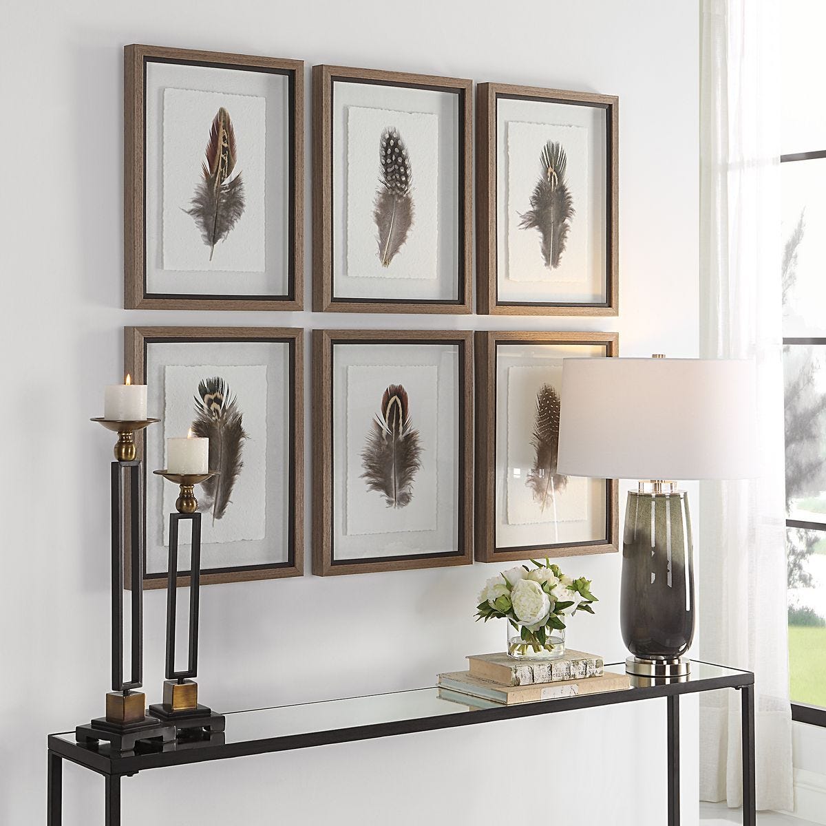 Birds of a Feather Framed Prints, S/6 – Art by Uttermost | Sutter & Vale