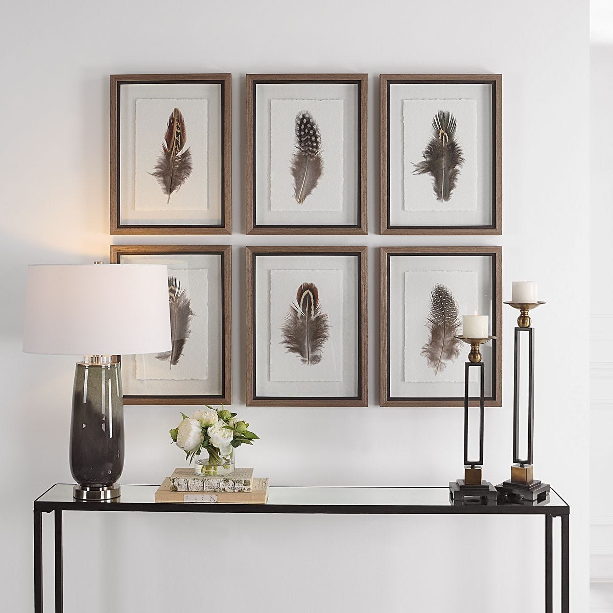 Birds of a Feather Framed Prints, S/6 – Art by Uttermost | Sutter & Vale
