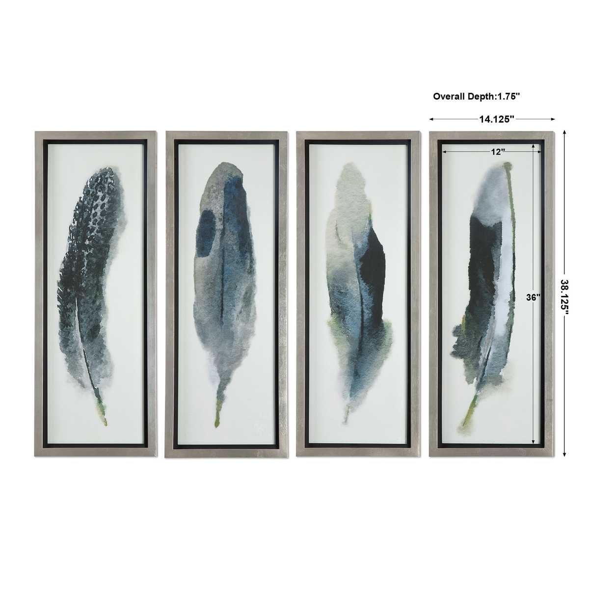 Feathered Beauty Framed Prints, S/4 – Art by Uttermost | Sutter & Vale