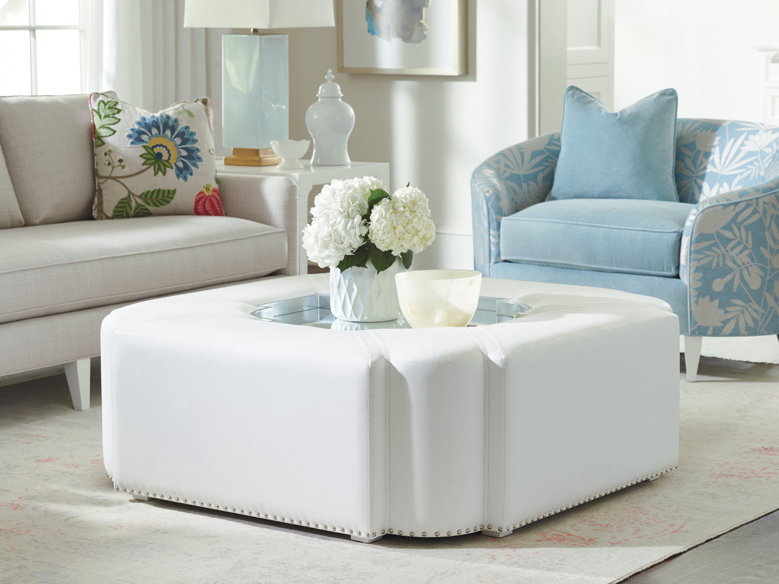 Clarendon Upholstered Cocktail Table