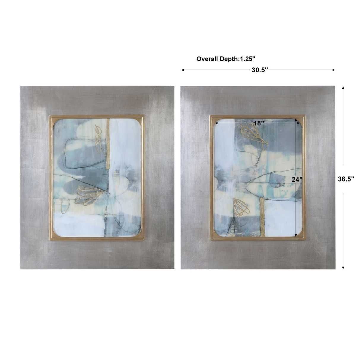 Gilded Whimsy Framed Prints, S/2 – Art by Uttermost | Sutter & Vale