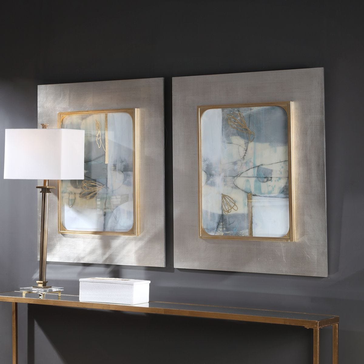 Gilded Whimsy Framed Prints, S/2 – Art by Uttermost | Sutter & Vale