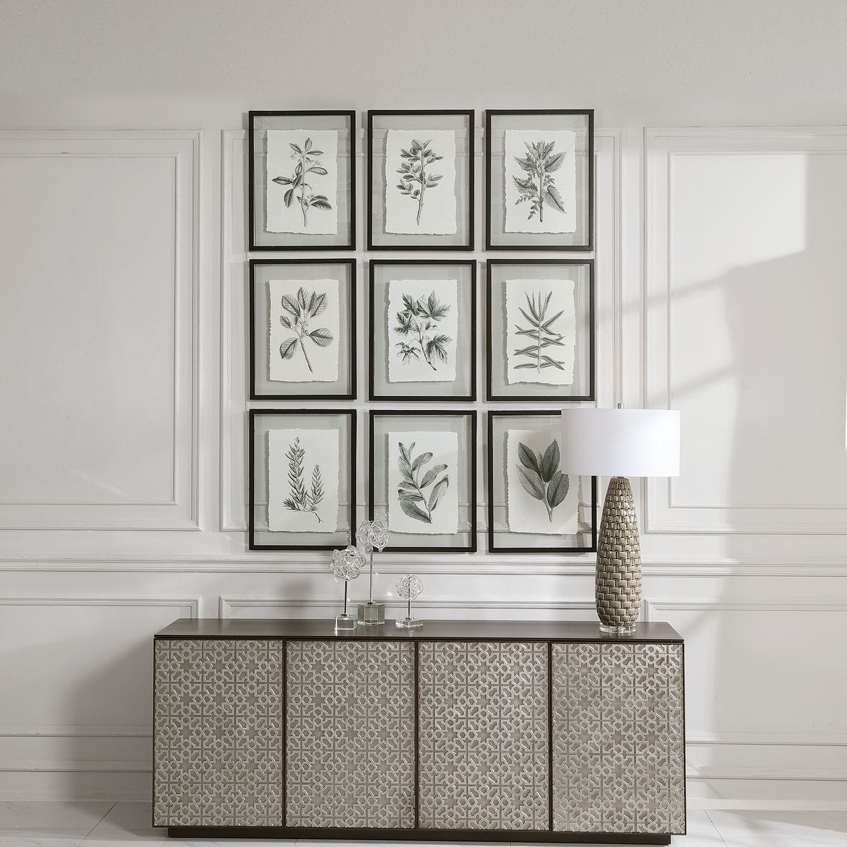 Farmhouse Florals Framed Prints, S/9 3 Cartons – Art by Uttermost | Sutter & Vale