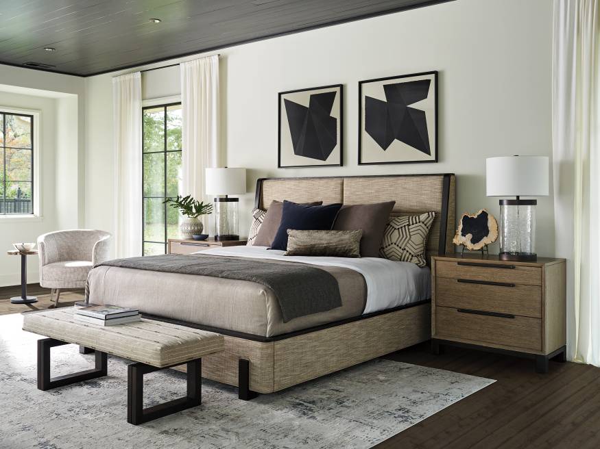 Barcelona Upholstered Footboard/side Rails/support 6/6 King