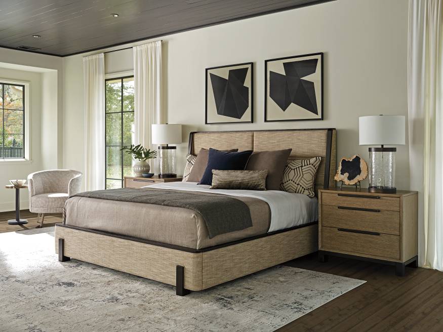 Barcelona Upholstered Footboard/side Rails/support 6/6 King