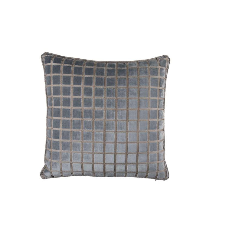 Checkered Chambray Feather 26x26