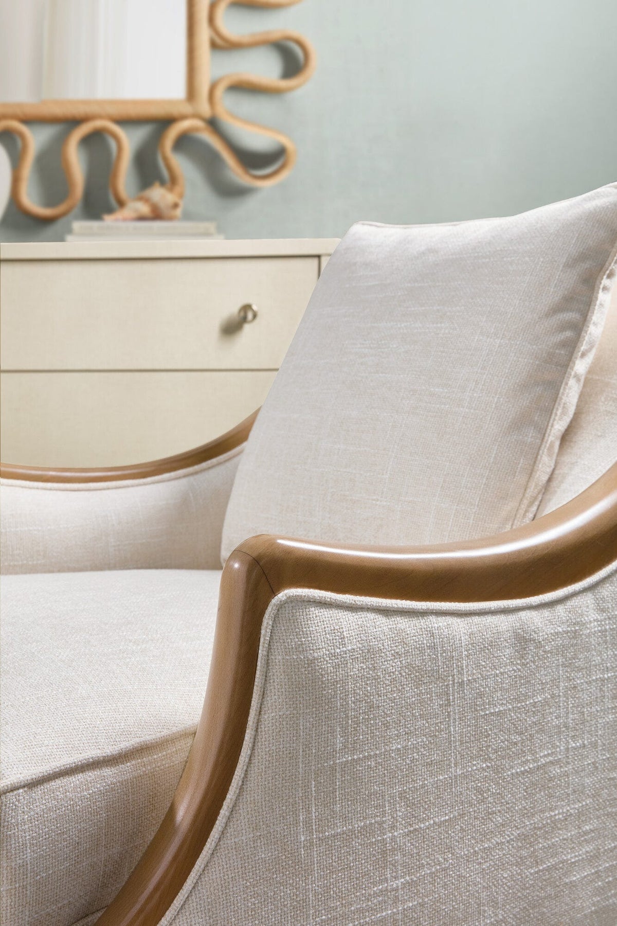 Archives Raffia Three-Drawer Chest